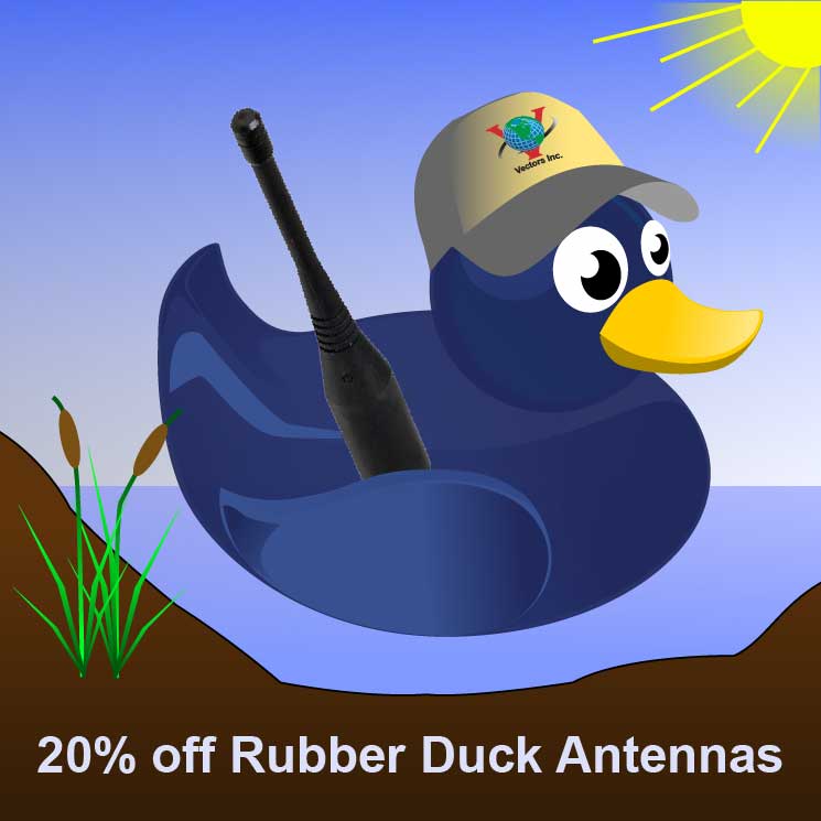 Don't Duck This Offer!  20% off Rubber Duck and Whip Antennas