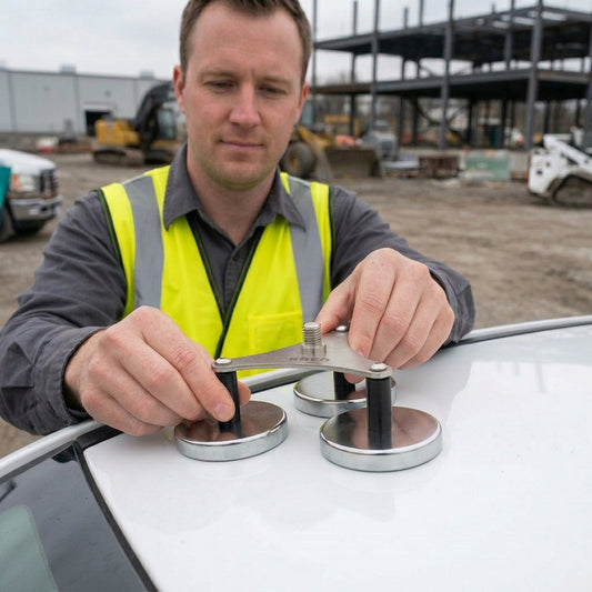 SECO Triple Mag Mount, SS, 5/8 x 11