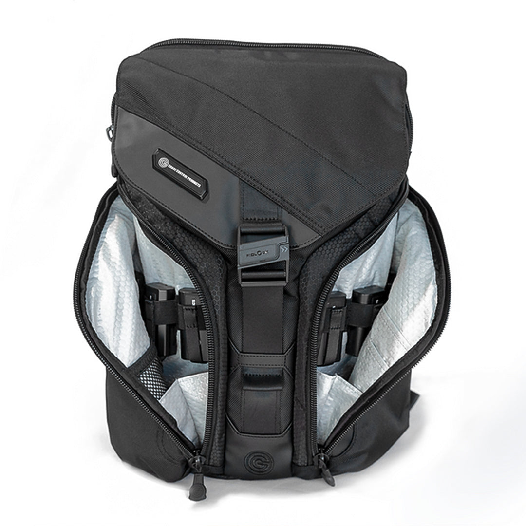 Black Grade Control Products Field Backpack with open compartments