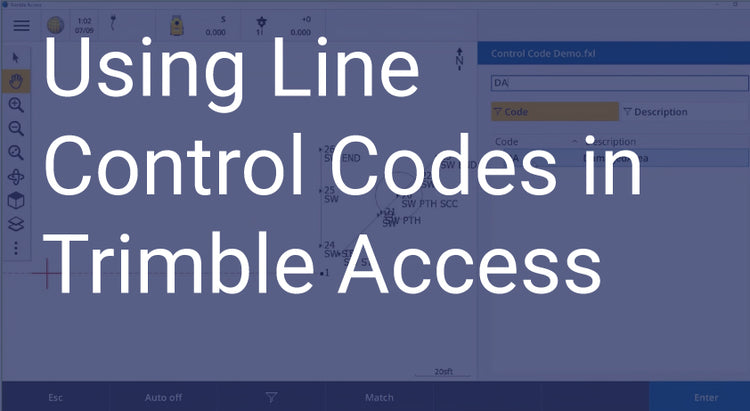 Using Line Control Codes in Trimble Access – Vectors Inc.
