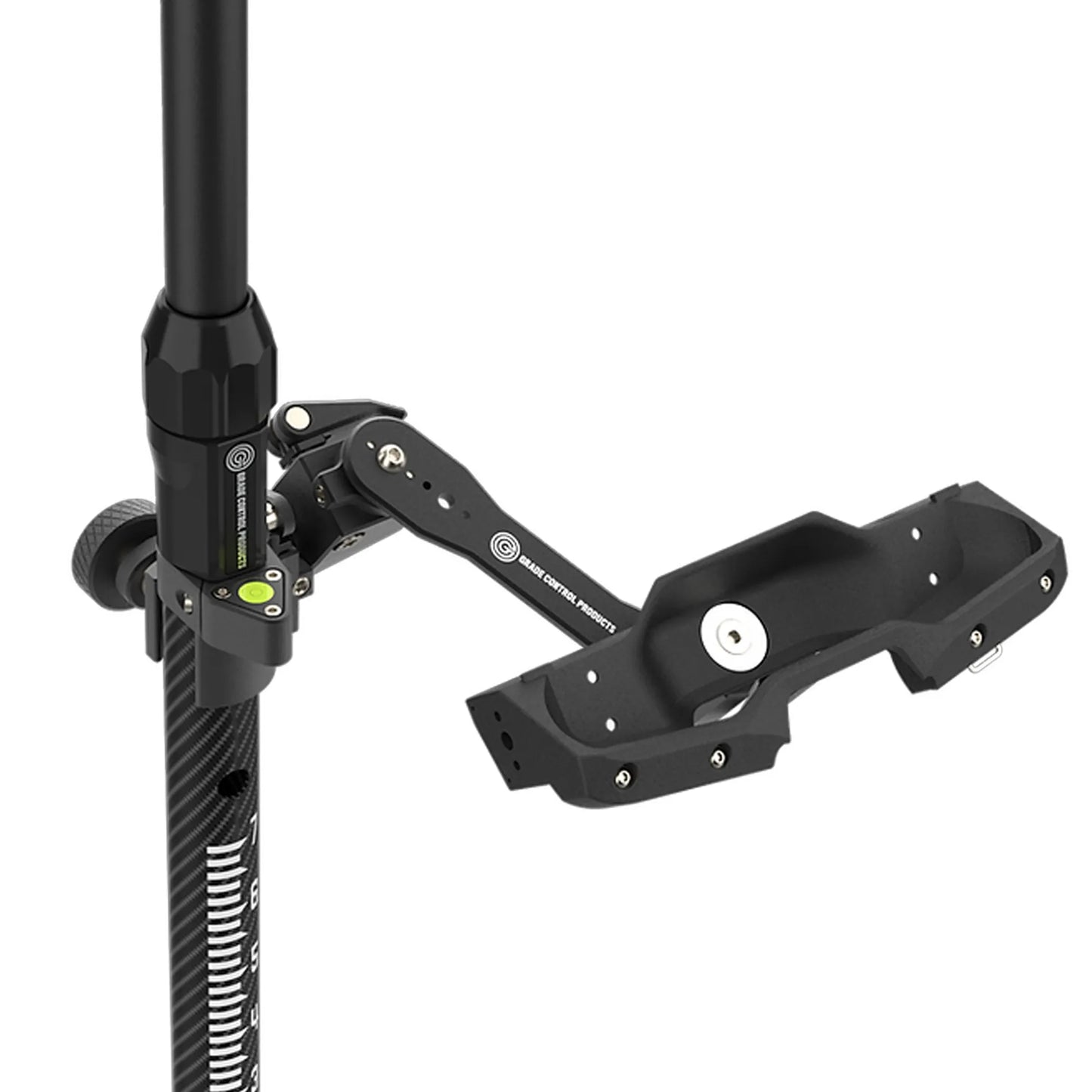 Black rover rod with adjustable mount on a white background