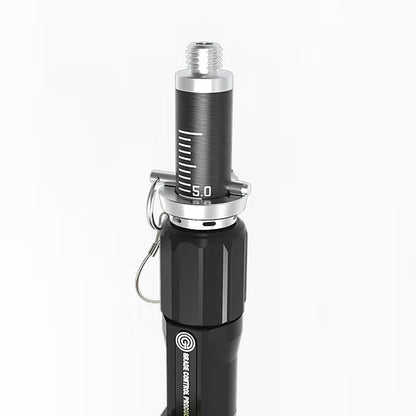 2-Meter Telescopic Collapsible Rod with Titanium Tip & Bubble Level