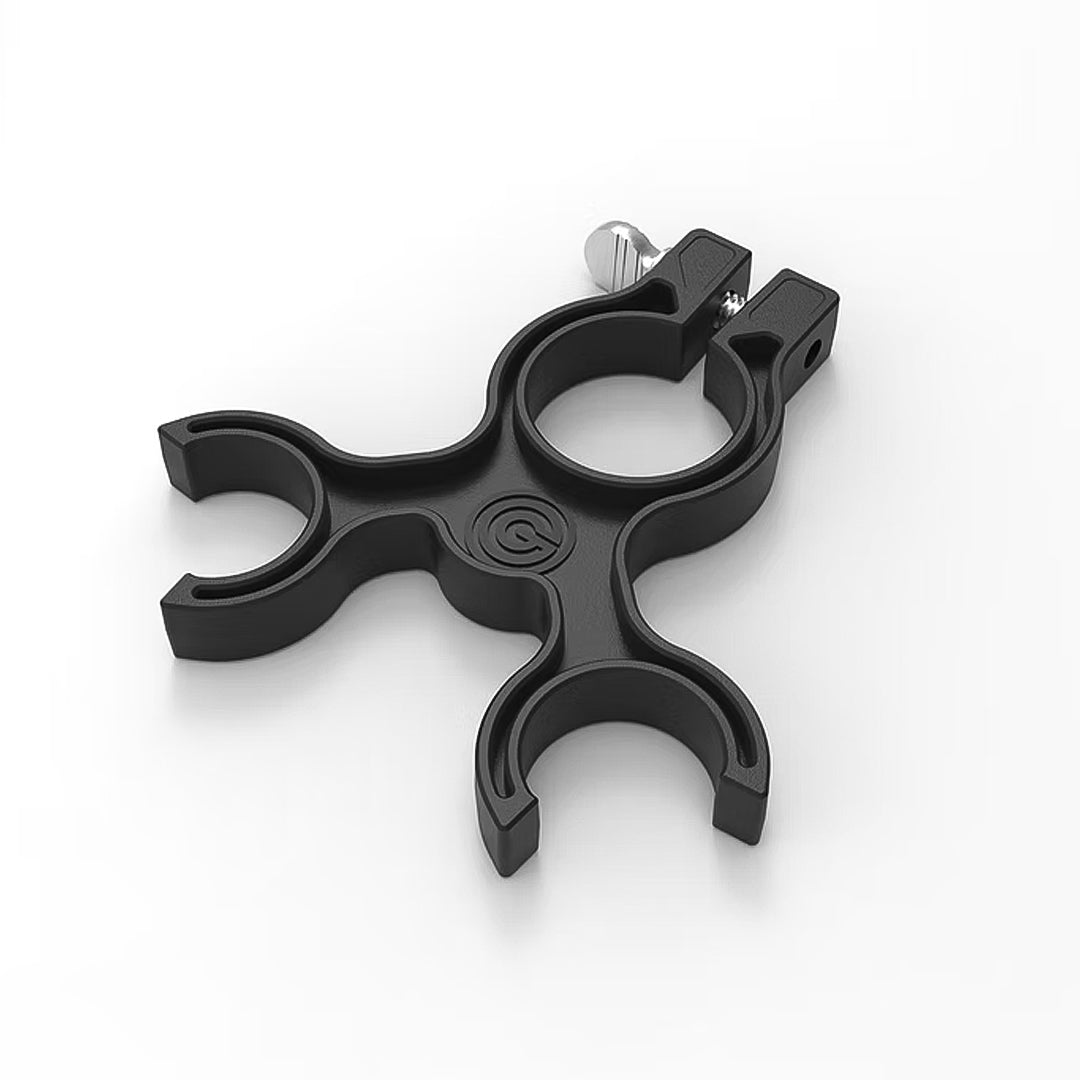 Easy-install bipod leg clip with snap-lock design