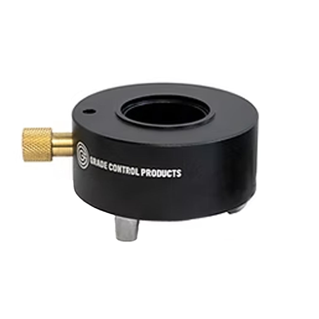 Rotating tribrach adaptor with removable center featuring standard 5/8 inch threaded stud for GPS and total station mounting