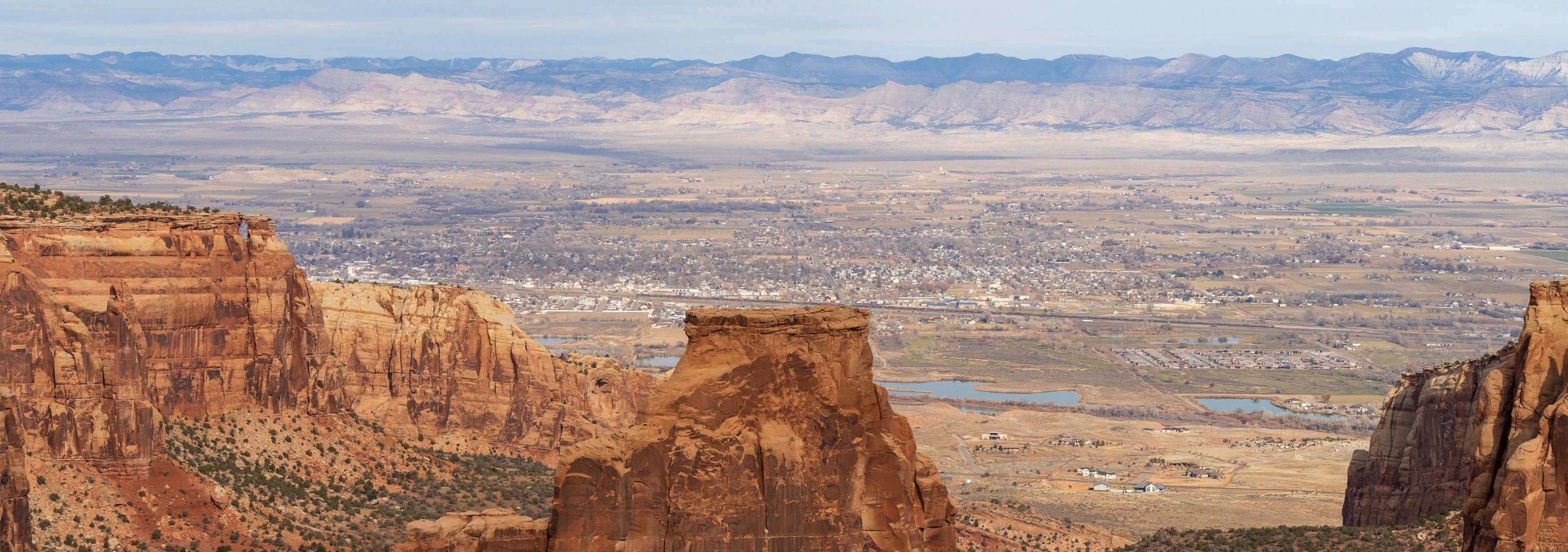Aerial view of Colorado National Monument, Fruita, Colorado, USA
