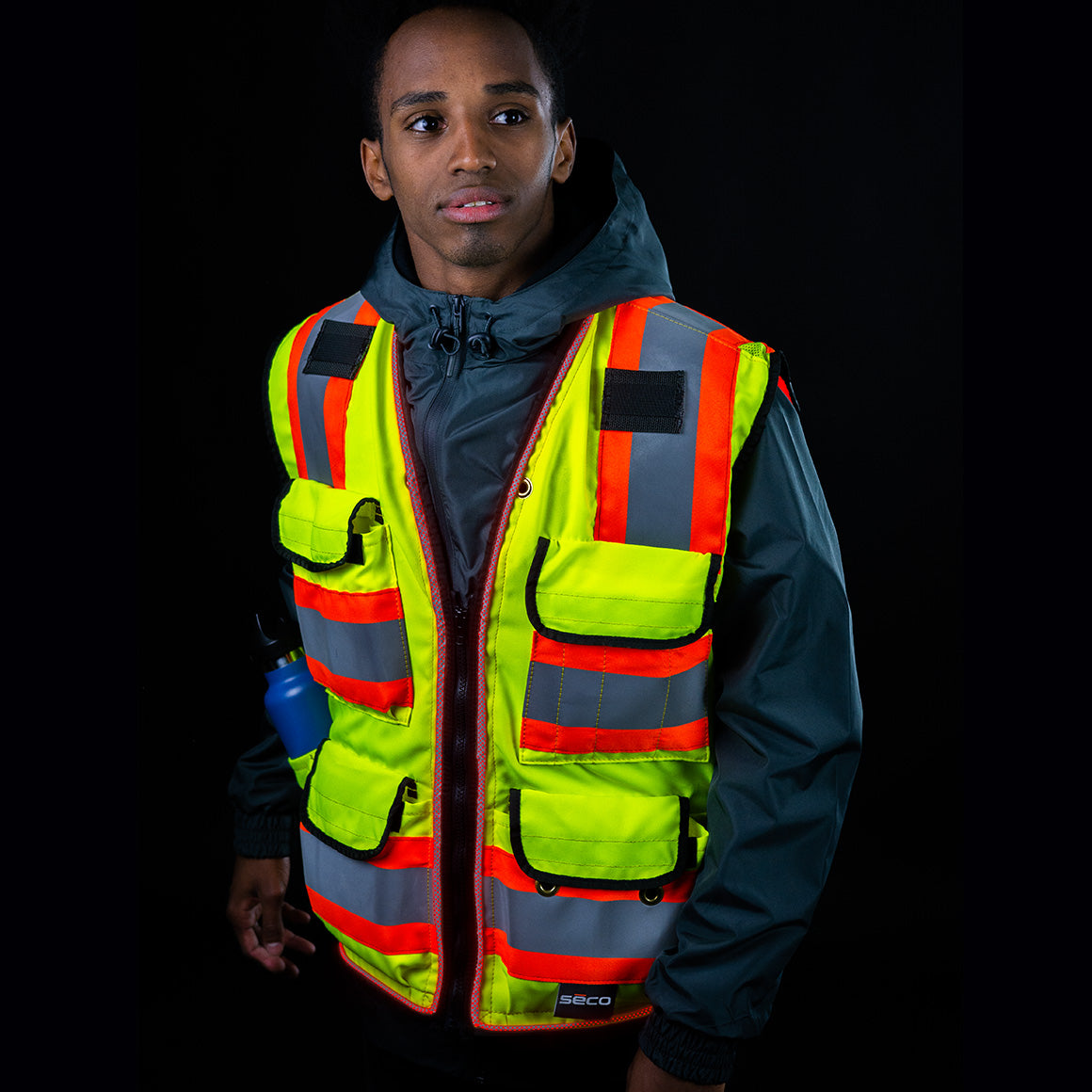 SECO 8265 Class 2 Safety Utility Vest - LED Lighted