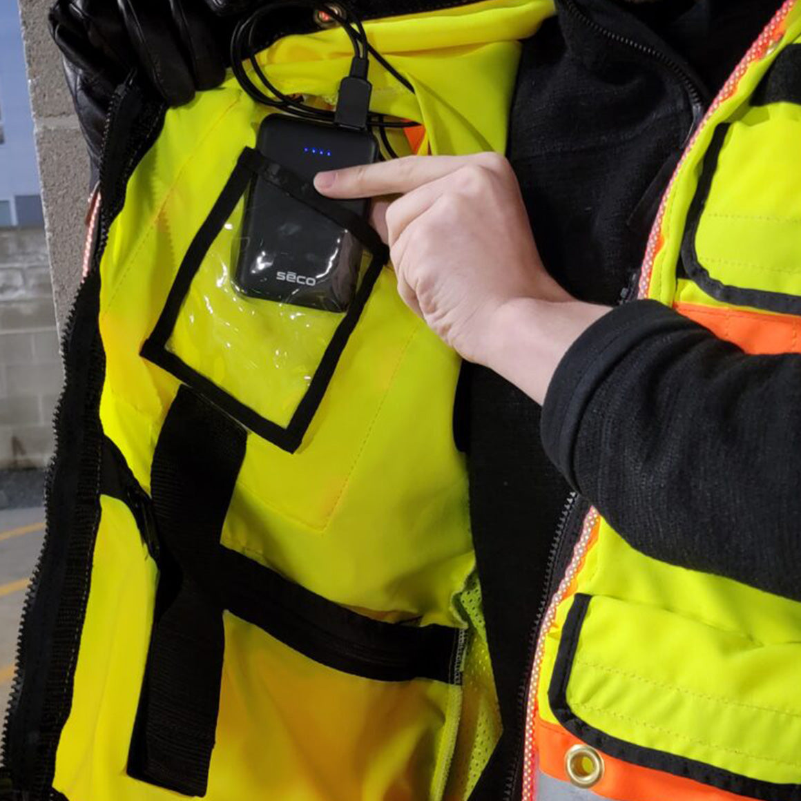 3M™ ANSI Class 2 Two-Tone Safety Vest, Large Yellow