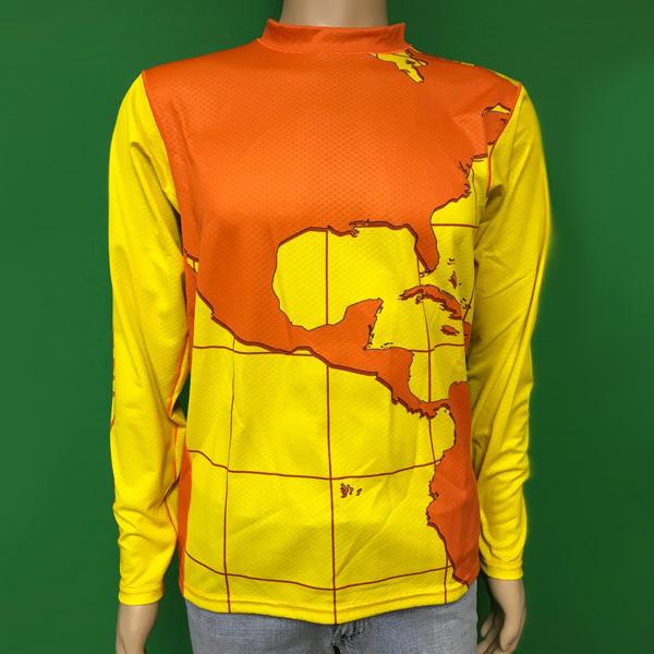 Vectors Inc. Hi-Viz Orange Long Sleeve Technical UPF 50 Shirt