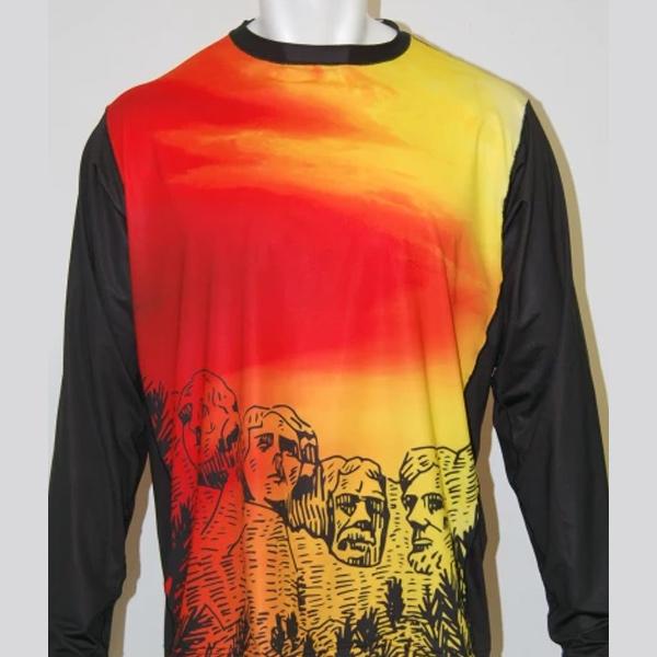 Vectors Inc. Mt. Rushmore Long Sleeve Technical UPF 50 Shirt