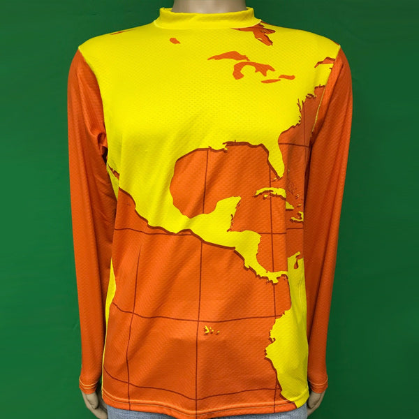 Vectors Inc. Hi-Viz Orange Long Sleeve Technical UPF 50 Shirt