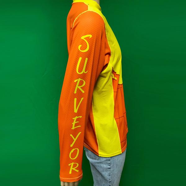 Vectors Inc. Hi-Viz Orange Long Sleeve Technical UPF 50 Shirt